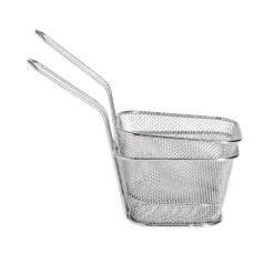 Lot de 2 paniers à frites inox argenté 19,5x17,5x8,5cm