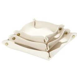 Lot de 3 panières de rangement 12/15/18cm - 3 coloris