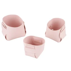 Lot de 3 panières de rangement 8/9/10cm - 3 coloris < Gifi