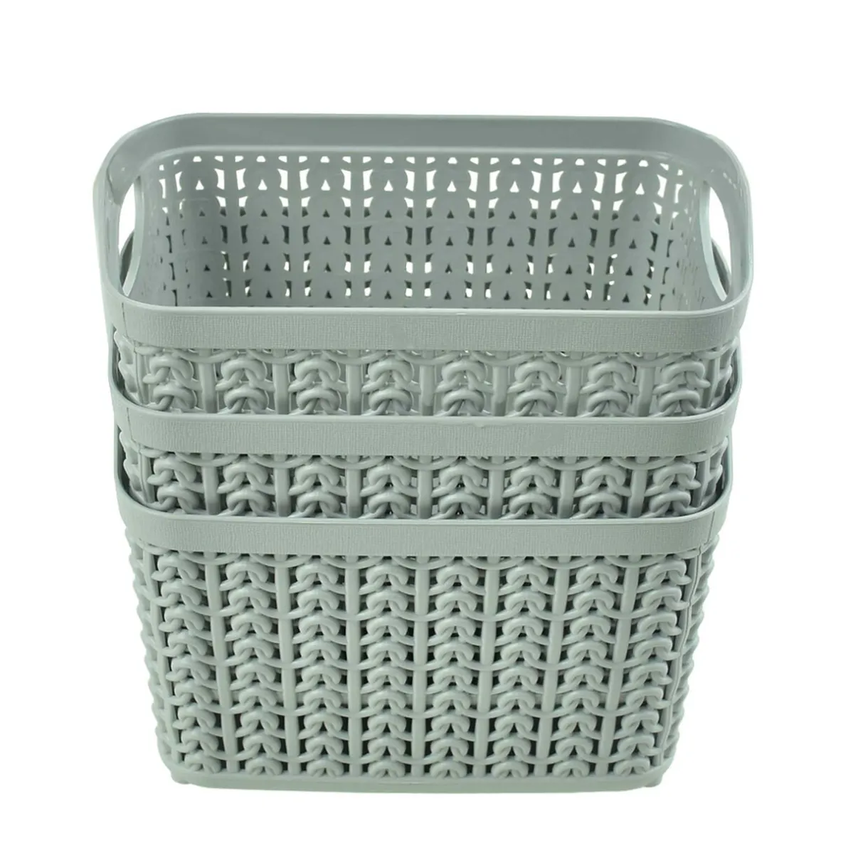 Lot de 3 panières de rangement polypropylène 16,5x16,5cm < Gifi Clearance