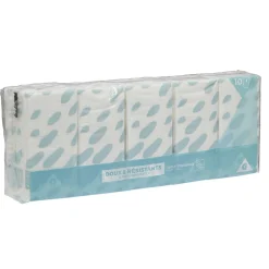 Lot de 10 paquets de mouchoirs en papier à 3 plis blanc