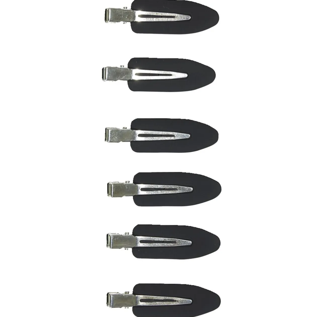 Lot de 6 pinces à cheveux latérales noir ou rose - 2 coloris