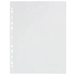 Lot de 200 pochettes perforées A4 plastique transparent