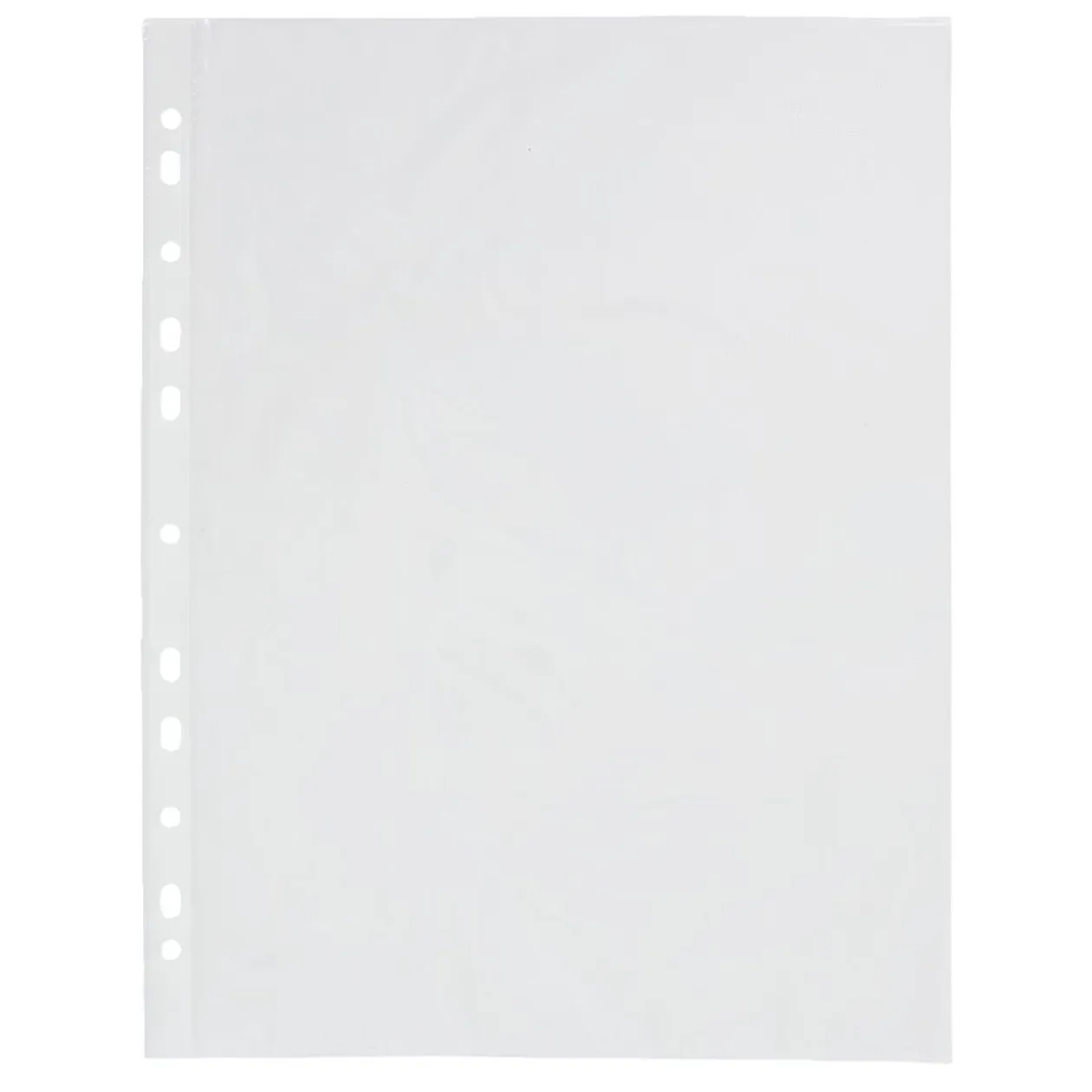 Lot de 200 pochettes perforées A4 plastique transparent