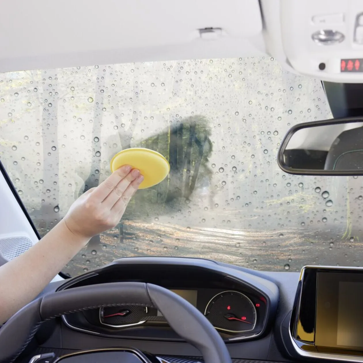 Lot de 5 éponges de nettoyage pour voiture Ø10 cm