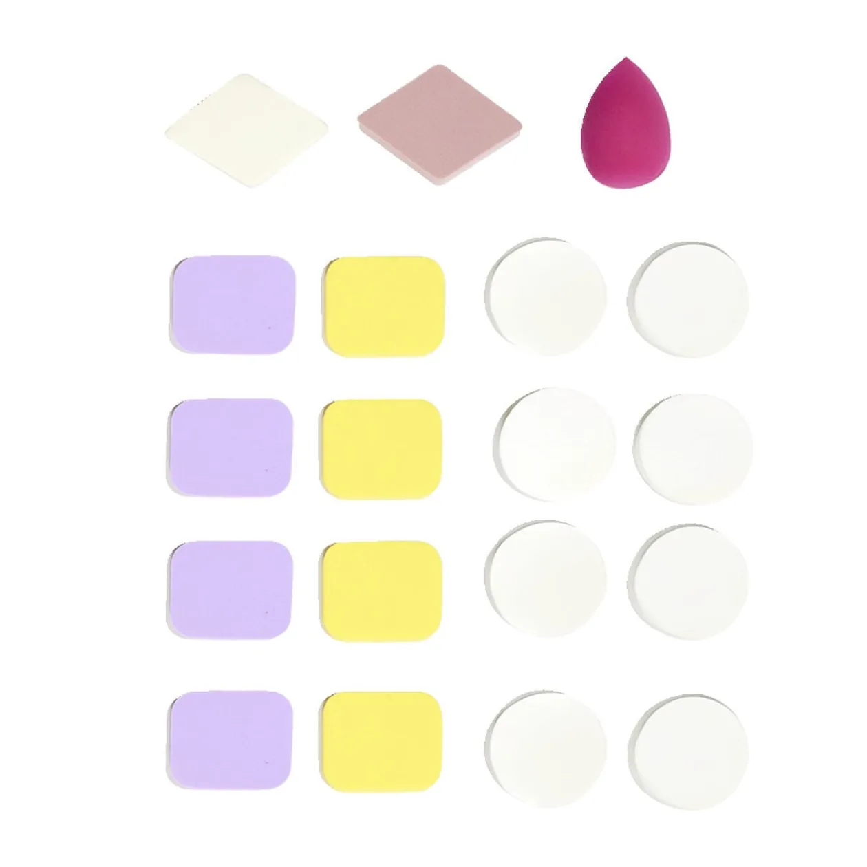 Lot de 20 éponges à maquillage