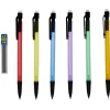 Lot de 6 portes mines HB 0,7mm avec 12 recharges