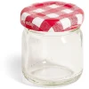 Lot de 6 pots à confiture acier et verre Ø4,5xH4,6cm < Gifi Discount