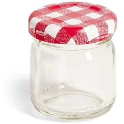 Lot de 6 pots à confiture acier et verre Ø4,5xH4,6cm < Gifi Discount