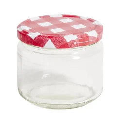 Lot de 4 pots à confiture acier et verre Ø7,5xH8,7cm