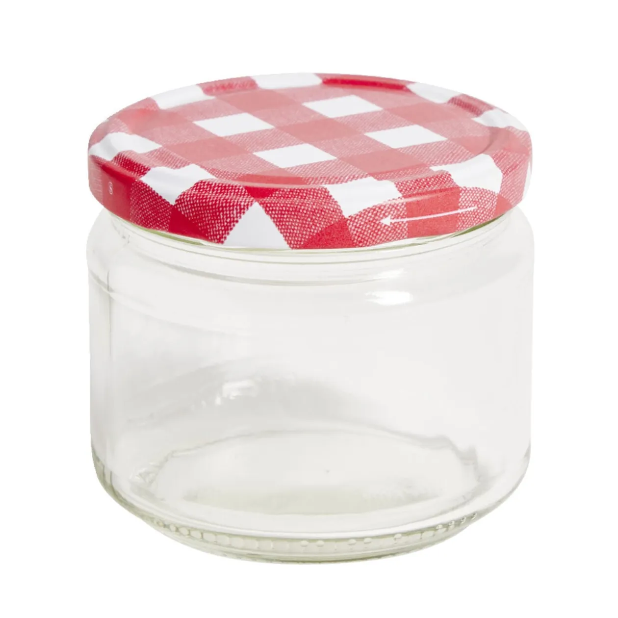 Lot de 4 pots à confiture acier et verre Ø7,5xH8,7cm