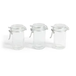 Lot de 3 pots à épices en verre