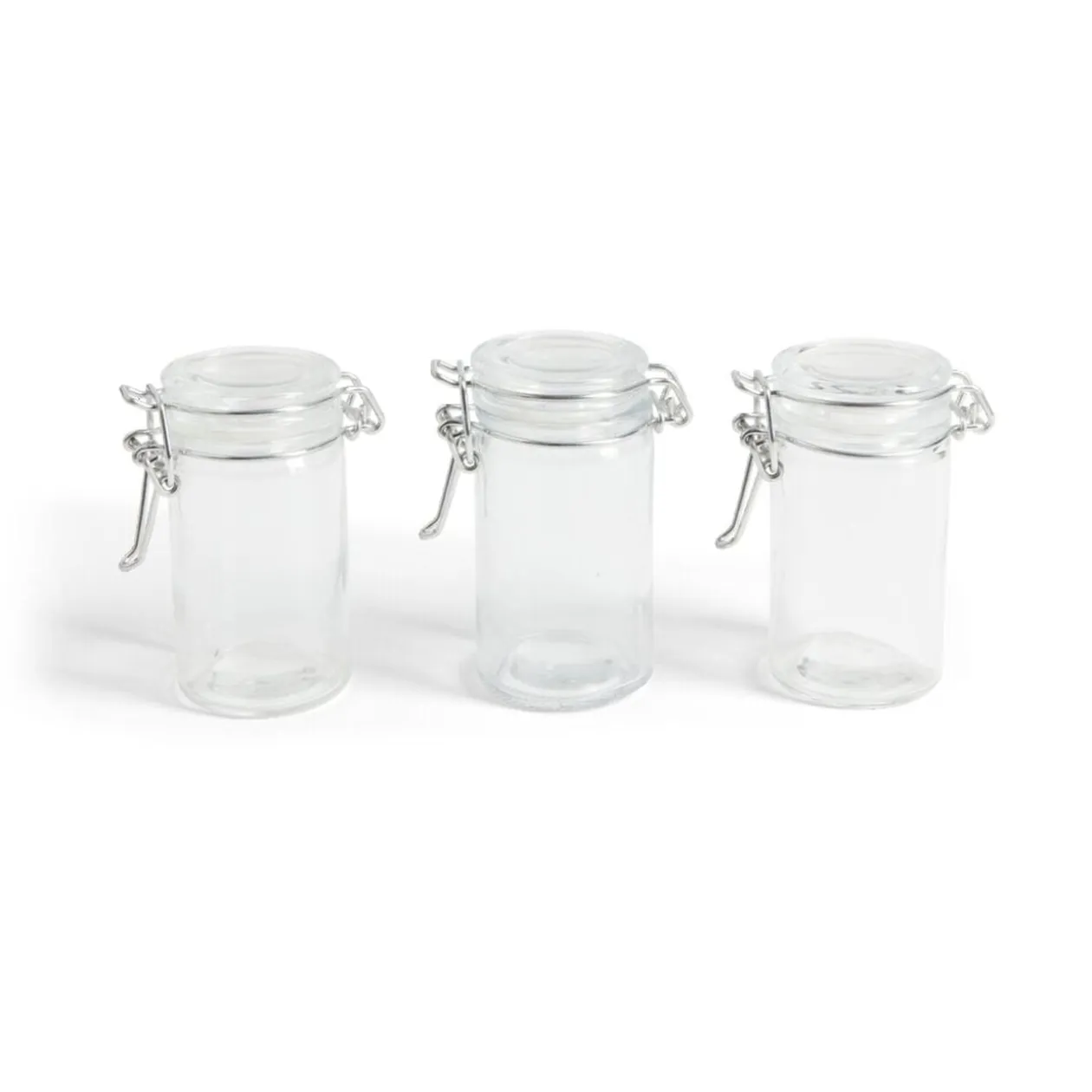 Lot de 3 pots à épices en verre