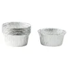 Lot de 10 ramequins 125ml aluminium Ø9xH6cm