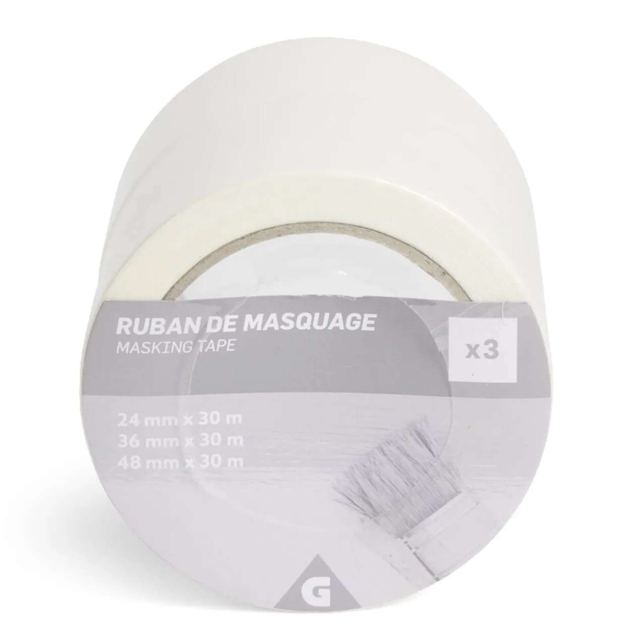 Lot de 3 rubans de masquage 25/36/50mm 30m