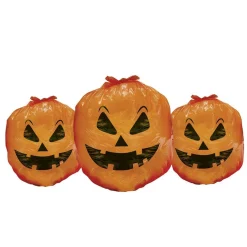 Lot de 3 sacs Halloween décoratifs à remplir tête de citrouille < Gifi Best