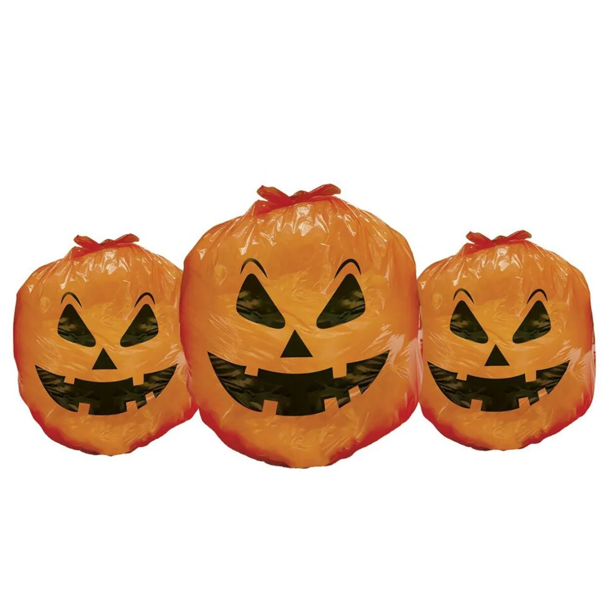 Lot de 3 sacs Halloween décoratifs à remplir tête de citrouille < Gifi Best