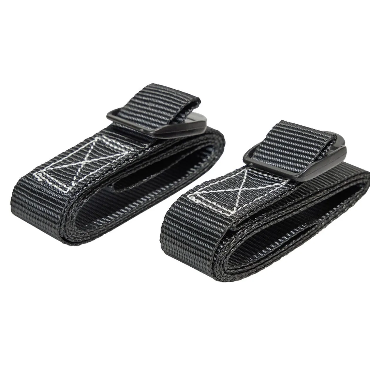 Lot de 2 sangles noires 120cm