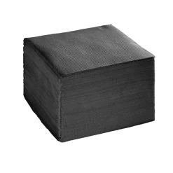 Lot de 50 serviettes cocktails noir 20x20cm < Gifi Sale