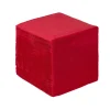 Lot de 50 serviettes cocktails rouge 20x20cm