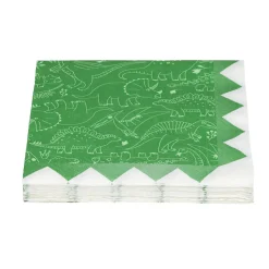 Lot de 16 serviettes motif dinosaure papier 33x33cm < Gifi Clearance