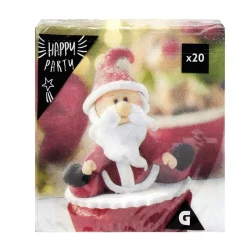 Lot de 20 serviettes papier Noël 40x40cm - 4 modèles < Gifi Discount
