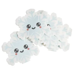 Lot de 12 serviettes papier toucher doux forme flocon mignon 16,5x16,5cm < Gifi Outlet
