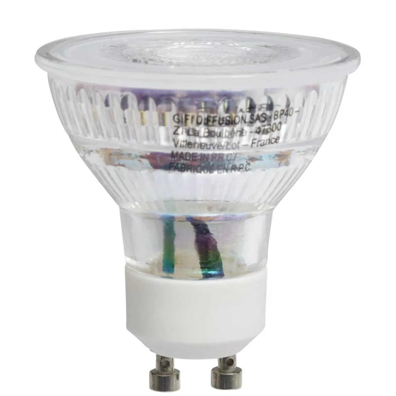 Lot de 6 spots LED en alu GU10 3,6W 450lm