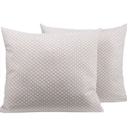 Lot de 2 taies d'oreiller en coton imprimé losanges 50x70cm < Gifi Sale