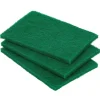 Lot de 5 tampons à récurer grattants 15x10cm polyester vert
