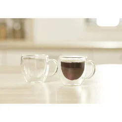 Lot de 2 tasses double paroi 80ml < Gifi Sale