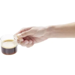 Lot de 4 tasses en verre transparent 10cl
