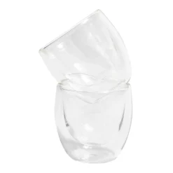 Lot de 2 verres double paroi 80ml
