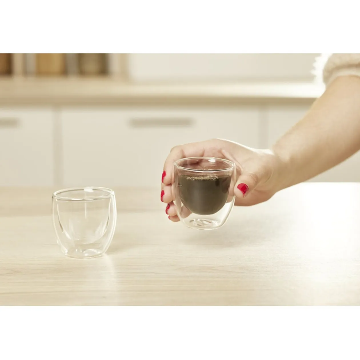 Lot de 2 verres double paroi 80ml