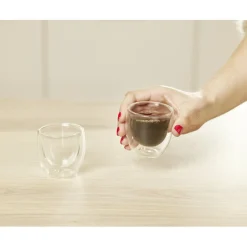 Lot de 2 verres double paroi 80ml