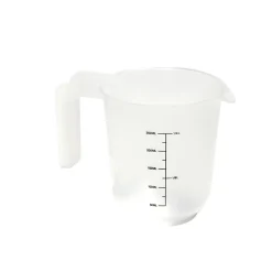 Lot de 3 verres mesureur 250/500/1000ml plastique blanc transparent < Gifi Discount
