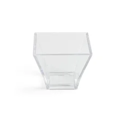 Lot de 6 verrines 88ml en plastique transparent 6x6xH5cm