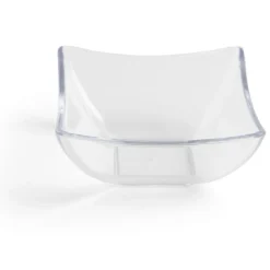 Lot de 6 verrines 95ml plastique transparent Ø7,9xH3,6cm