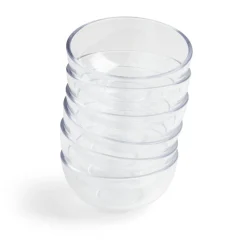 Lot de 6 verrines 120ml plastique transparent Ø8,3xH4cm < Gifi Discount