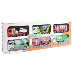 Lot de 6 véhicules de constructions - 3 modèles