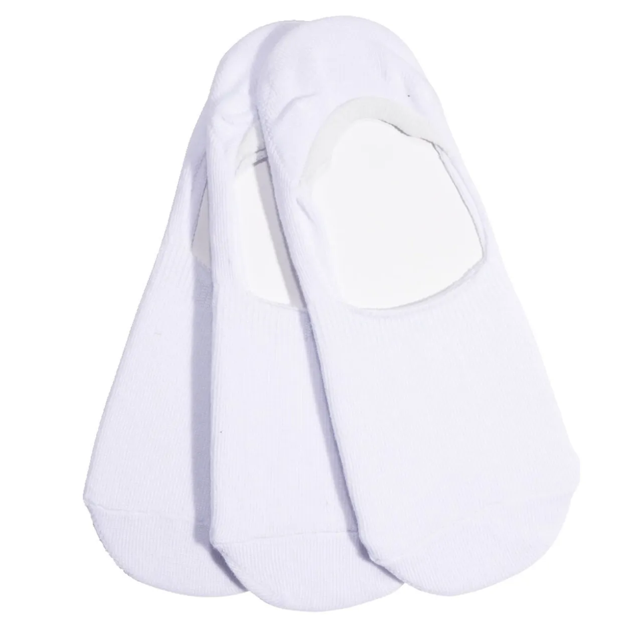Lot 3 paires chaussettes invisibles coton et polyester - 3 coloris
