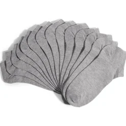 Lot 7 paires chaussettes tige basse coton et polyester - 3 coloris