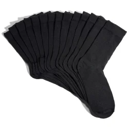 Lot 7 paires chaussettes tige longue coton et polyester - 3 coloris