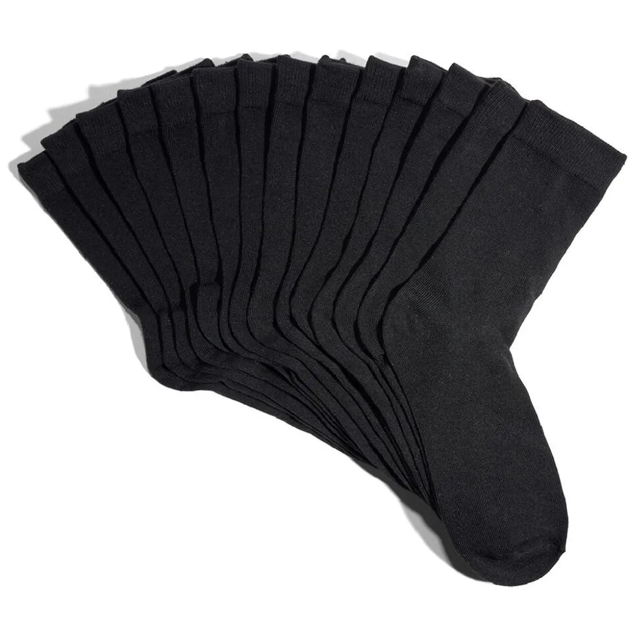Lot 7 paires chaussettes tige longue coton et polyester - 3 coloris