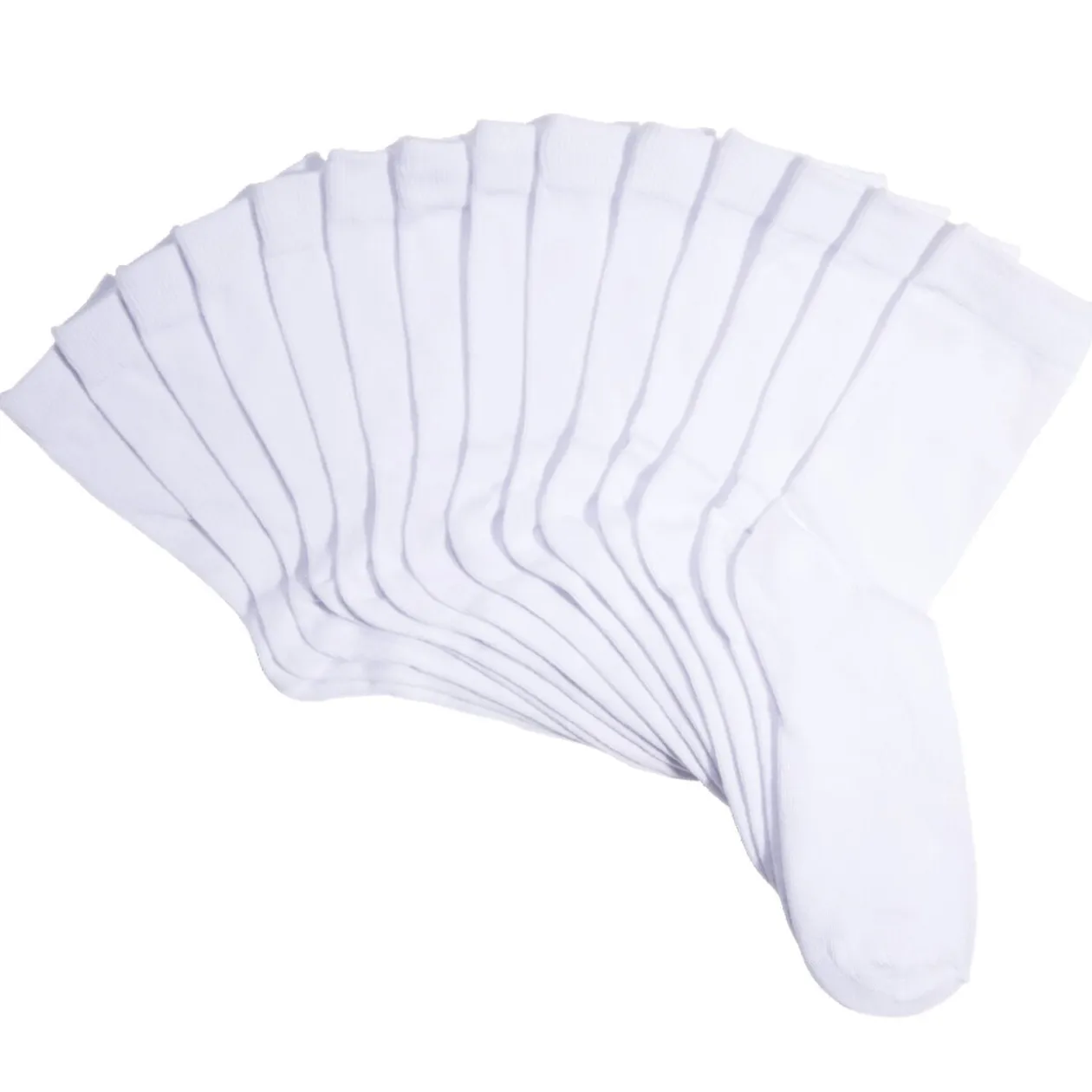 Lot 7 paires chaussettes tige longue coton et polyester - 3 coloris