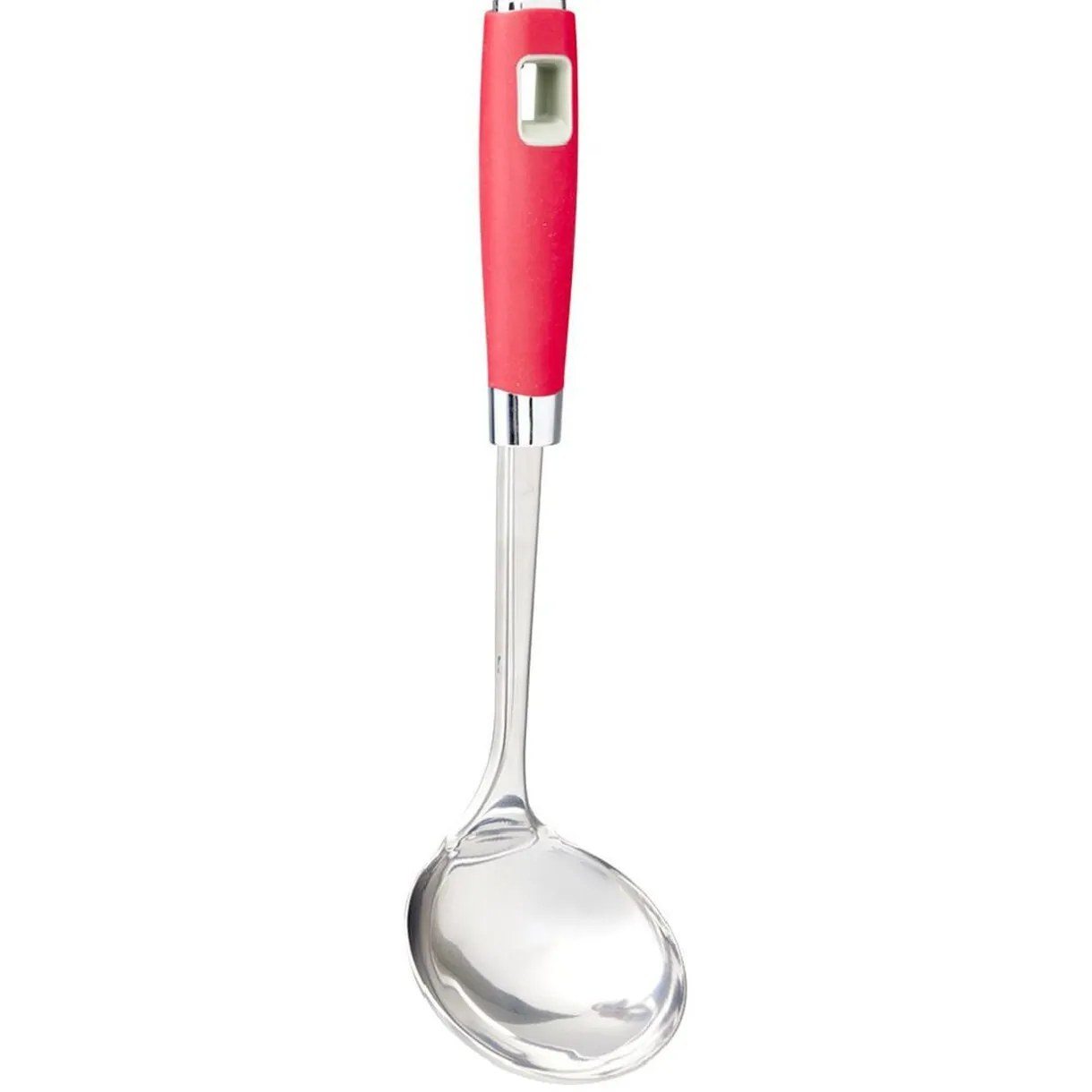 Louche inox manche en polypropylène rouge < Gifi New