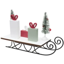 Luge de Noël décorative avec cadeaux L19,5cm < Gifi Sale