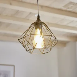 Luminaire à suspension filaire 1 ampoule métal noir < Gifi Sale
