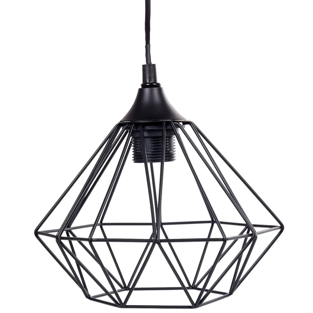 Luminaire à suspension filaire 1 ampoule métal noir < Gifi Sale