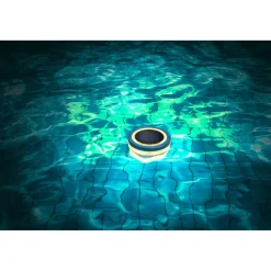 Lumière flottante solaire pour piscine Ø11,5xH2,5cm